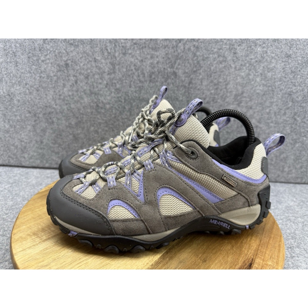 Merrell Women's Taupe and Lavender Hiking Sneakers